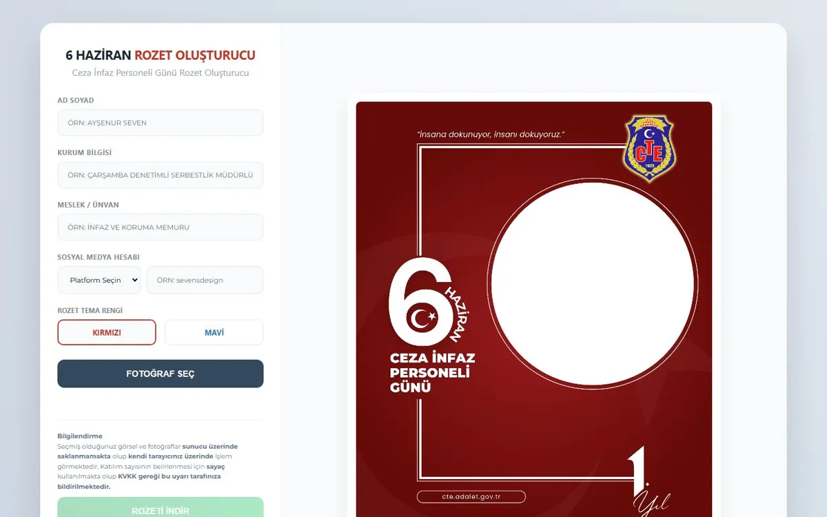 6 Haziran web sitesinin masaüstü anasayfa görünümü
