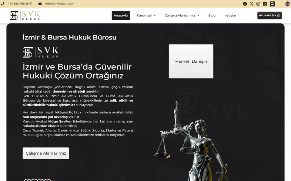 SVK Hukuk web sitesi