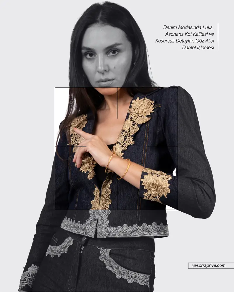 Vesorra denim takım ürün fotoğrafı